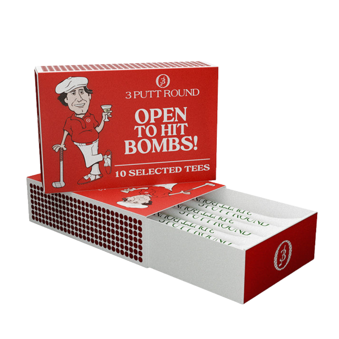 3PUTTROUND - 3PUTTROUND The Red Golf Tee Match Box - The Agora Bangkok
